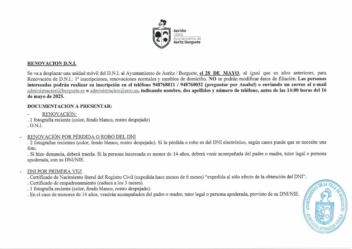 RENOVACIÓN D.N.I.